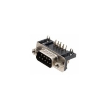 D Sub 9 Pin Male Connector Right Angle